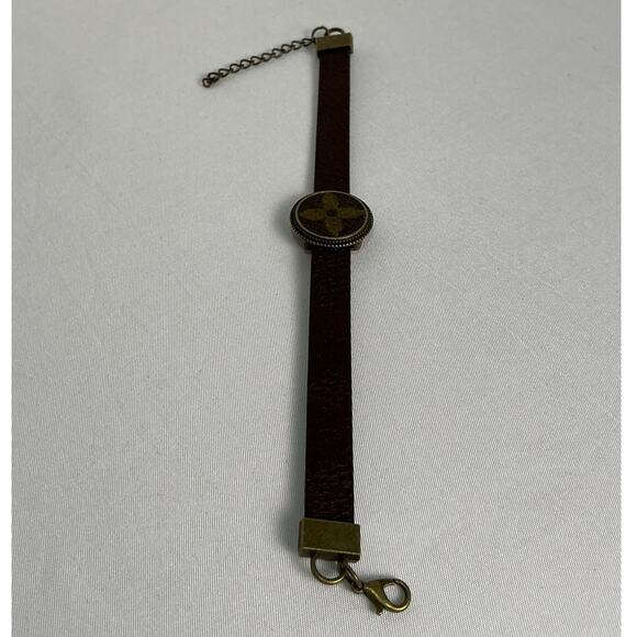 Louis Vuitton Monogram Canvas Brown Leather band - Picture 3 of 7